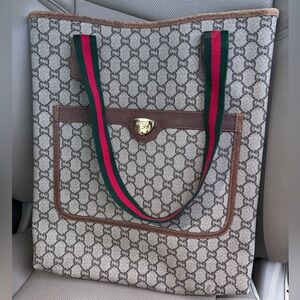 💚VINTAGE GUCCI PLUS SUPREME TOTE❤️